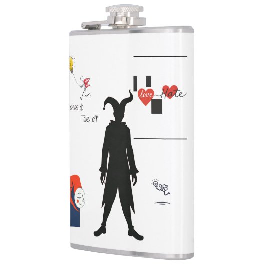 Jester Patch Heupfles (Links)