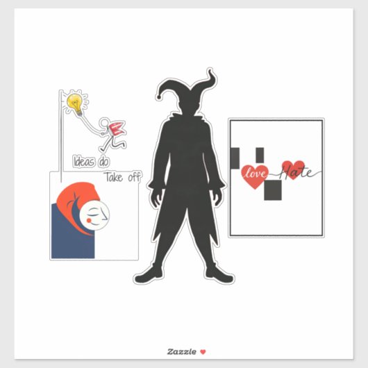 Jester Patch Sticker (Vel)