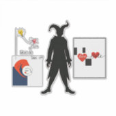 Jester Patch Sticker (Voorkant)