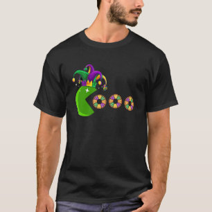 Jester Pet Eating King Cakes Mardi Gras Festival T-shirt
