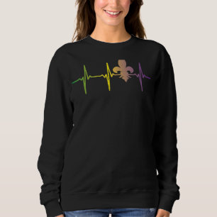 Jester Pet Heartbeat Nurse Funny Mardi Gras Carniv Trui