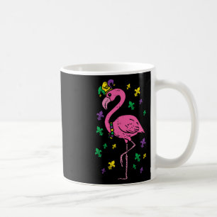 Jester Pink Flamingo Bird Animal Cute Mardi Gras C Koffiemok