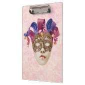 Jester Porcelain Mask with Ribbons and Bells Klembord (Links)