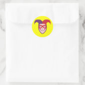 Jester Ronde Sticker (Tas)