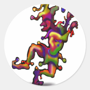 Jester Ronde Sticker