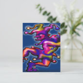 Jester Saphire Blue Briefkaart (Staand voorkant)