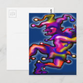 Jester Saphire Blue Briefkaart (Voorkant / Achterkant)
