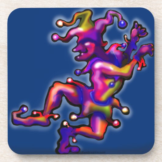 Jester Saphire Blue Drankjes Onderzetter (Voorkant)