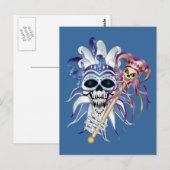 Jester Skull Briefkaart (Voorkant / Achterkant)