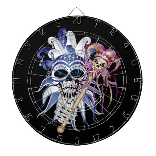 Jester Skull Dartbord (Voorkant)