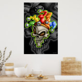 Jester Skull (Poster) Poster (Keuken)