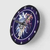 Jester Skull Ronde Klok (Hoek)