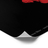 Jester Skull Scary Gothic Mardi Gras Clown Poster (Hoek)