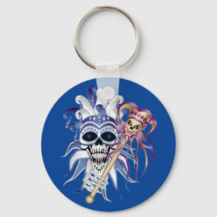 Jester Skull Sleutelhanger
