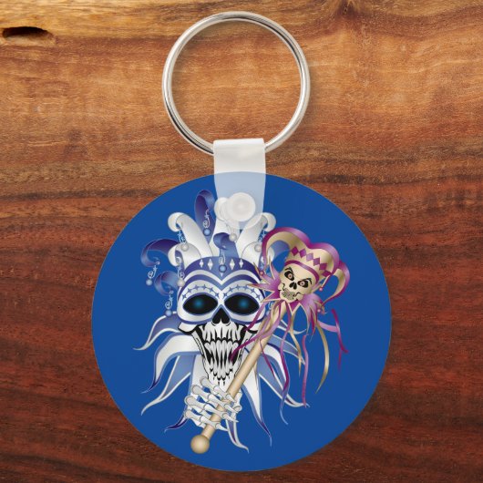 Jester Skull Sleutelhanger (Voorkant)