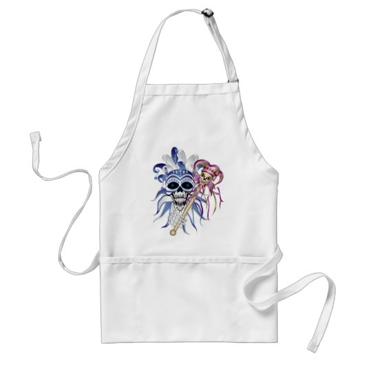 Jester Skull Standaard Schort (Voorkant)