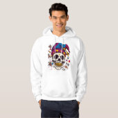 Jester Skull Trickster Hoodie (Voorkant volledig)