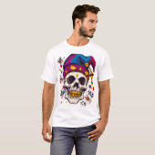 Jester Skull Trickster T-shirt (Voorkant volledig)
