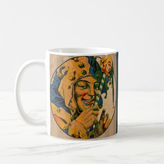 jester uit de jaren twintig koffiemok (Links)