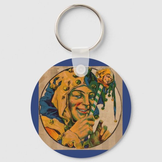 jester uit de jaren twintig sleutelhanger (Voorkant)