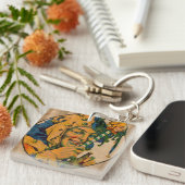 jester uit de jaren twintig sleutelhanger (Voorkant Rechts)