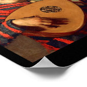 Jester with a Lute Poster Canvas Print (Hoek)