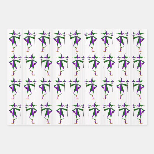 Jester Wrapping Paper Sheets (Voorkant 2)