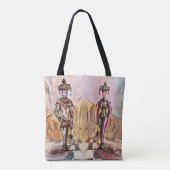 Jesters Canvas tas (Achterkant)
