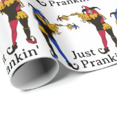 Jester's Prank April Fool's Day Cadeaupapier (Rol Hoek)