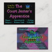 Jester's Roepkaart Visitekaartje (Voorkant / Achterkant)