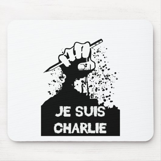 Jesuis Charlie (Zombie Edition) Muismat (Voorkant)
