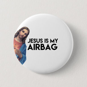 Jesuis is my Airbag Ronde Button 5,7 Cm
