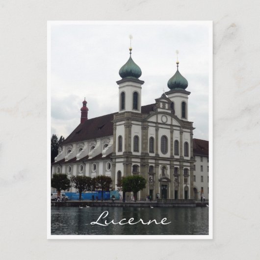 jesuit Church lucerne Briefkaart (Voorkant)