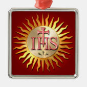 Jesuit Seal Metalen Ornament (Voorkant)
