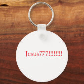 Jesus777!!!!!!!! Sleutelhanger (Achterkant)