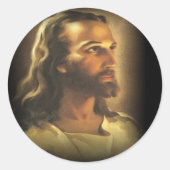 jesus (1) ronde sticker (Voorkant)