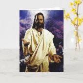 Jesus 2 Wenskaart Kaart (Gele Bloem)
