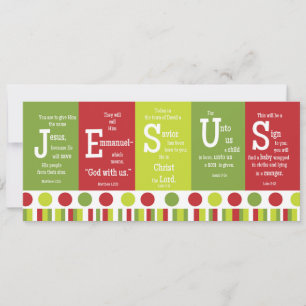 JESUS 2-zijdig chassis met kerstkaart