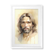 Jesus 30 Waterverf schilderij