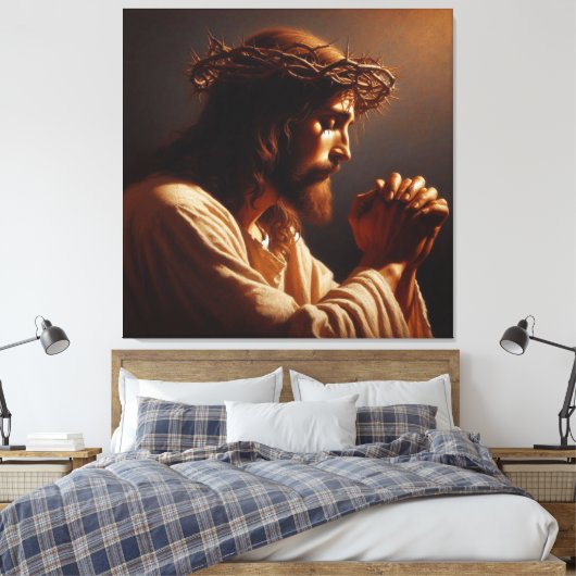 Jesus 8 Canvas Afbeelding (Insitu (Slaapkamer))