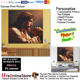 Jesus 8 Canvas Afbeelding Afdruk