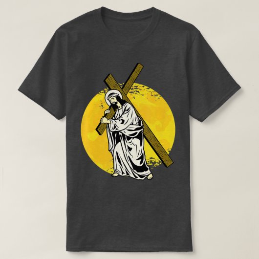 Jesus A Cross Religité Good Vrijdag Christelijke B T-shirt (Design voorkant)