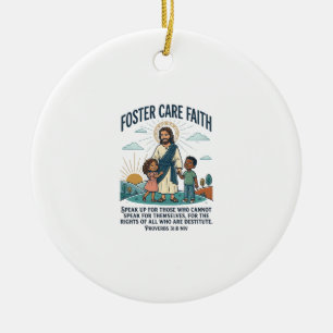 Jesus Adoptie Pleegzorg Grafische T-shirt Christel Keramisch Ornament