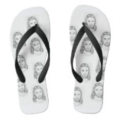 Jesus afbeelding teenslippers (Voetbed)