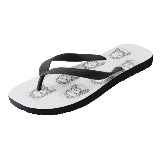 Jesus afbeelding teenslippers (Schuin)