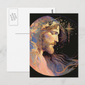 Jesus AI Generated Art Briefkaart (Voorkant / Achterkant)