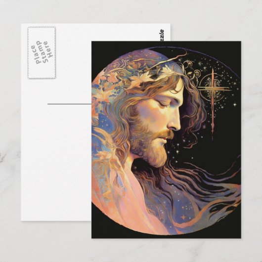 Jesus AI Generated Art Briefkaart (Voorkant / Achterkant)