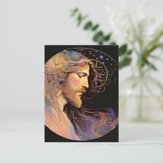 Jesus AI Generated Art Briefkaart (Staand voorkant)