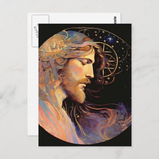Jesus AI Generated Art Briefkaart (Voorkant / Achterkant)