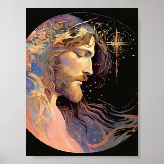 Jesus AI Generated Art Poster (Voorkant)